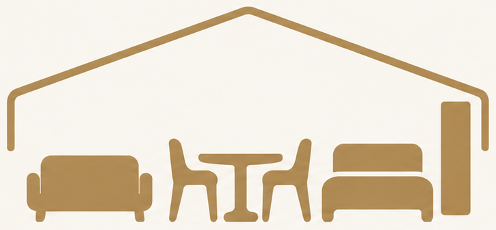 LIZZ CASA gold house and whole-home furniture emblem